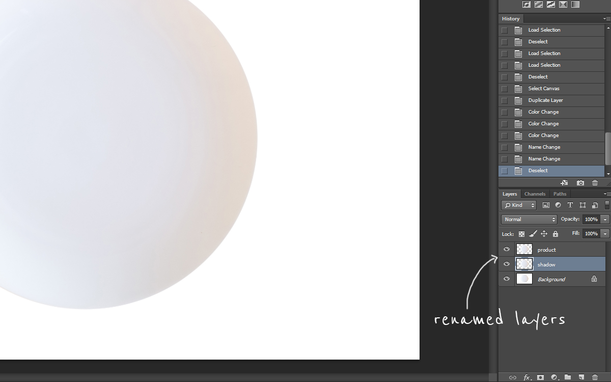 How to Add a Drop Shadow - Rename Layers