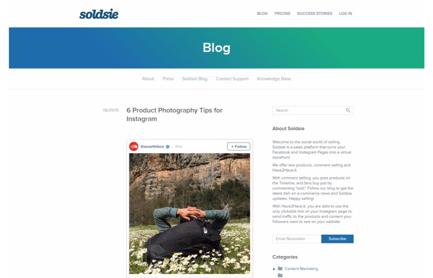 eCommerce photography guides - Soldsie