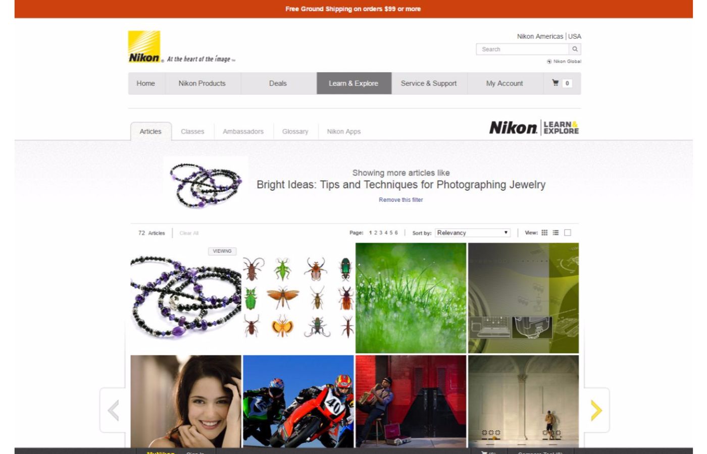 eCommerce photography guides - Nikon