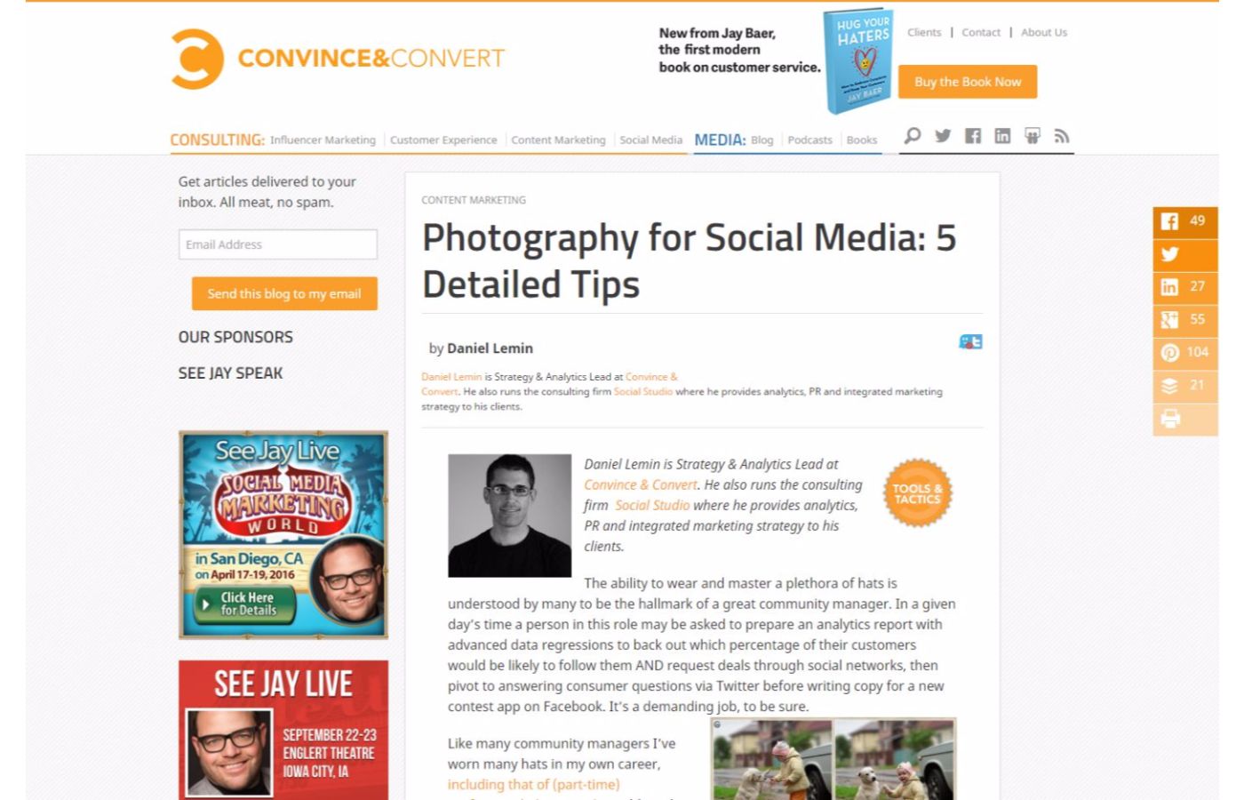 eCommerce photography guides - Convince and Convert