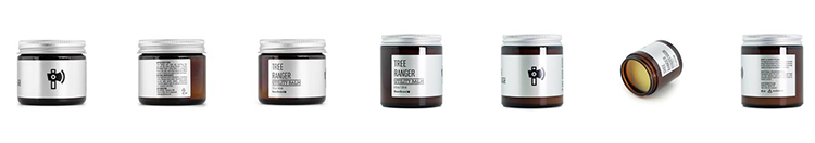 Beardbrand, Tree Ranger Styling Balm series photos - great examples of product photography