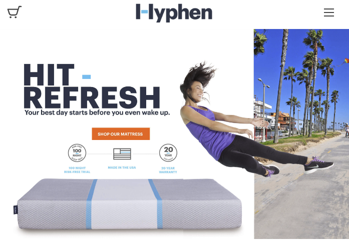 Hyphen - best designed website - BigCommerce Roundup June
