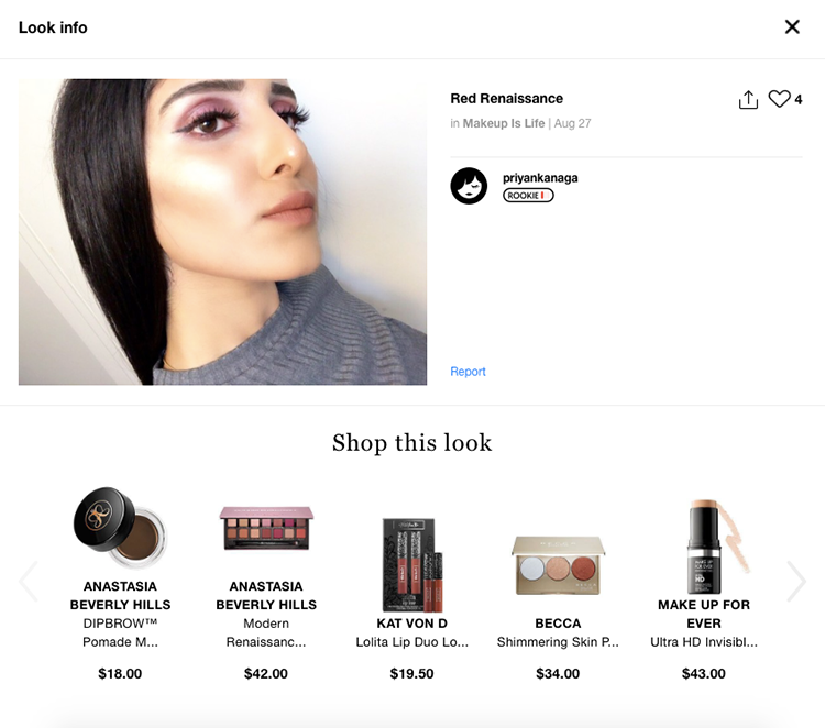 Sephora's Beauty Board is an example of user-generated content