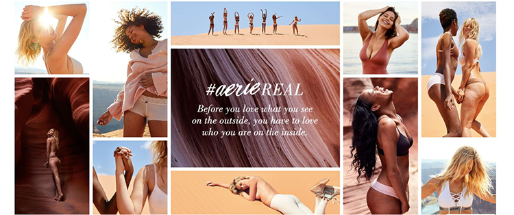 User Generated Blog Content American Eagle #AerieREAL Campaign
