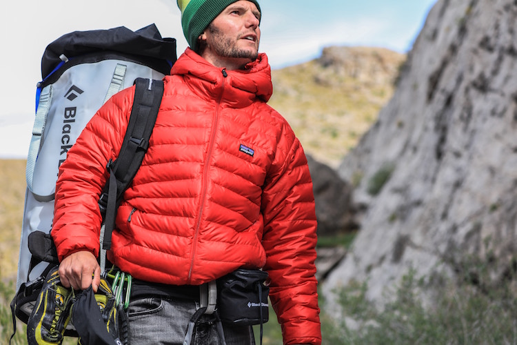 in-context photo of a mountain hiker 