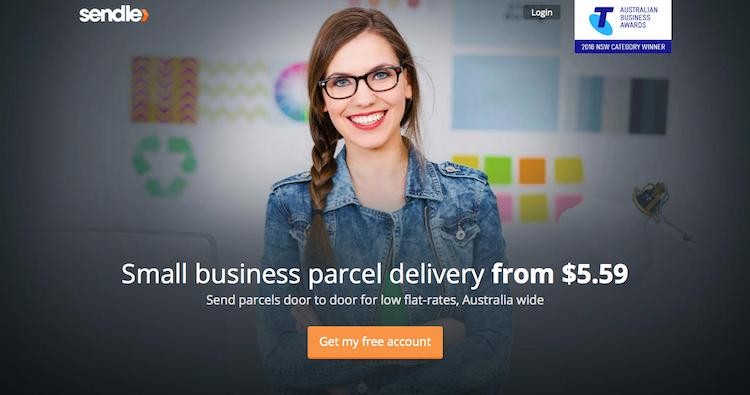 Sendle advertisement integrating with Shopify
