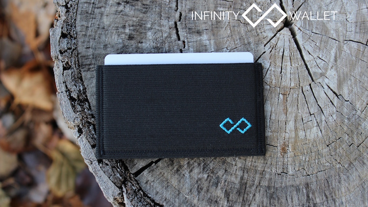 Black minimalist Infinity wallet 