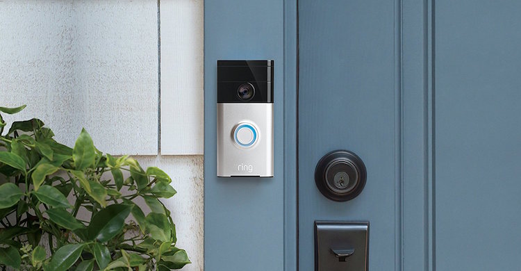 Video doorbell on door that is perfect to drop ship on black friday cyber monday