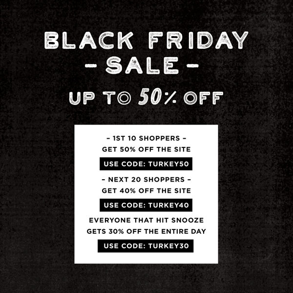 Example of a Black Friday sale pop up ad that merchants can design with plugins and apps on their eStore