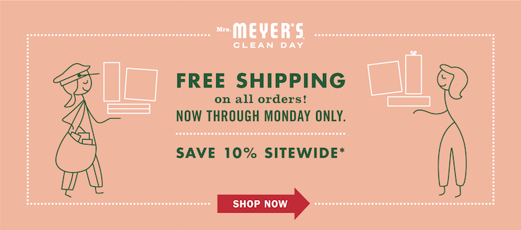 Meyers advertisement offering free shipping to boost your holiday sales