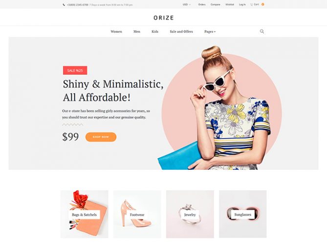 Orize - Accessories WooCommerce Theme