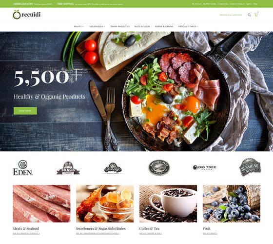 Recuidi - Healthy Food Store Magento eCommerce Theme