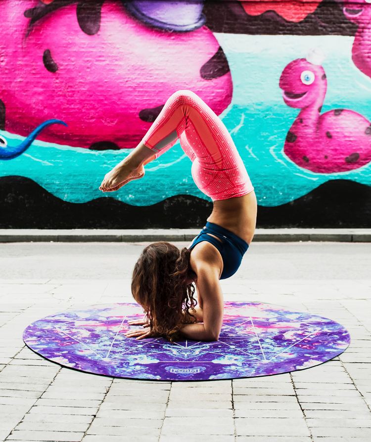 Woman doing yoga wearing fitness fashion