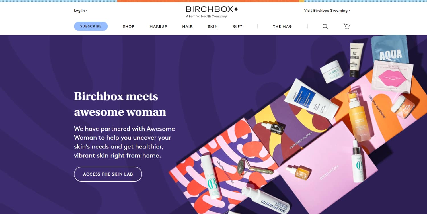 Brands like Birchbox often collaborate with influencers 