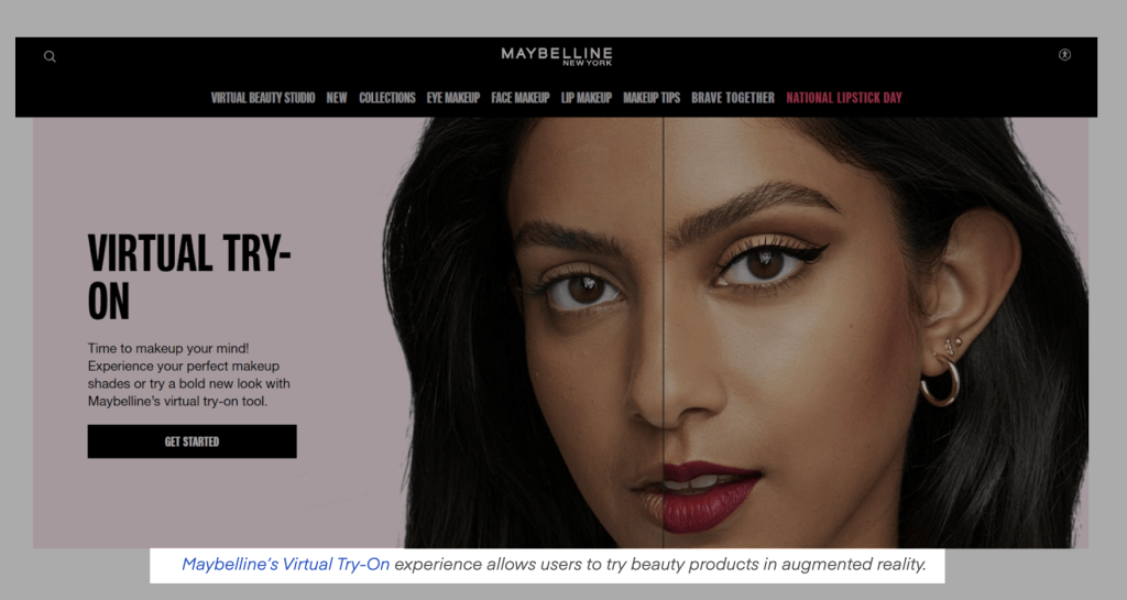 maybelline virtual try on